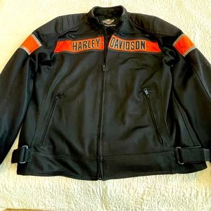 Men’s Harley Davidson mesh summer riding jacket, size Tall XL.